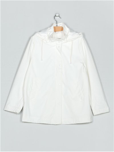 Parka Water repellent efecto piel white (M-L-XL-XXL)