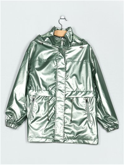 Parka metalizada water repellent pea-green (M-L-XL-XXL)