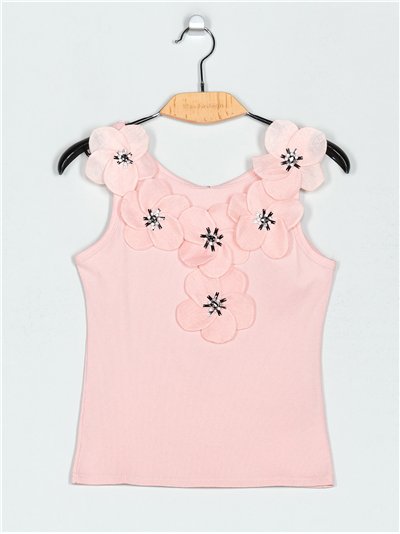 Top flores (S/M-L/XL)