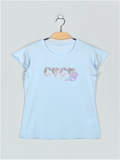 Camiseta coco strass (S/M-L/XL)