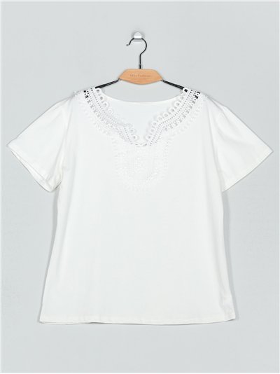 Camiseta amplia guipur (42/44-46/48)