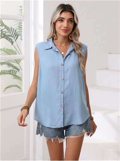 Camisa símil denim nudos (M-L-XL-XXL)