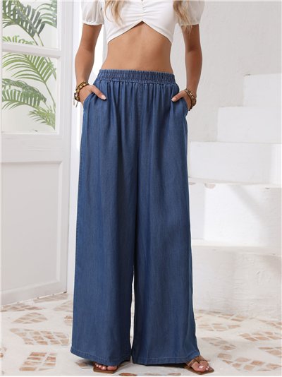 Pantalón palazzo símil denim (M-L-XL-XXL)