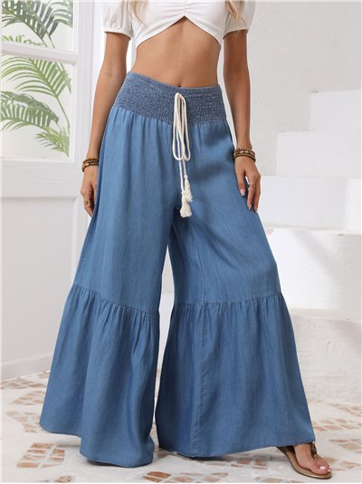 Pantalón palazzo símil denim (M-L-XL-XXL)