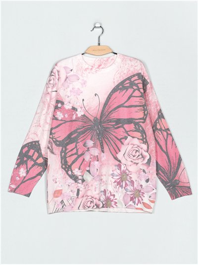 Jersey mariposa talla grande (M/L-L/XL)