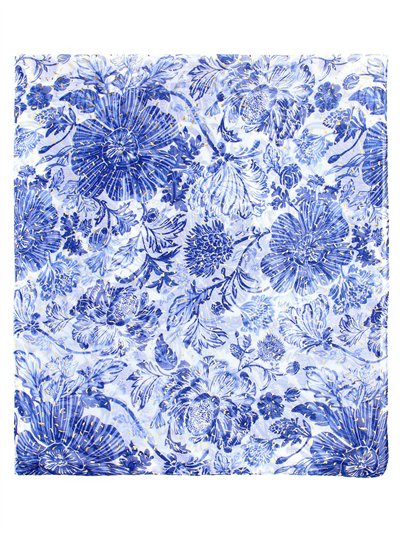 Pañuelo floral brillo 80 X 180CM