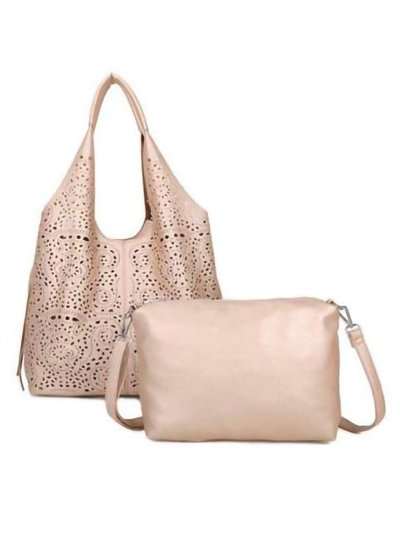 Bolso shopper calado + Bolso bandolera 2 piezas