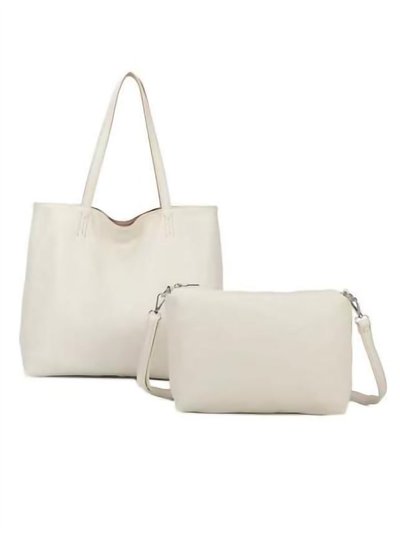 Bolso shopper reversible + Bolso bandolera 2 piezas